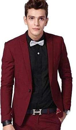 Luxrio Blazer for Men, Maroon