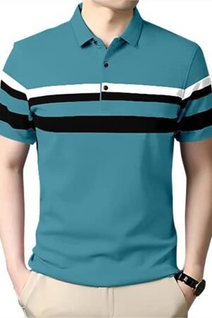 Men's Polo T-Shirt, Sky Blue