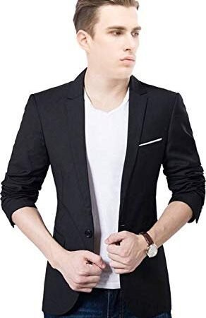 Blazer for Men, Midnight Black