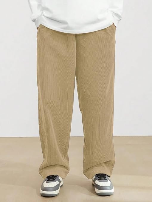 Men's Stretchable Sweatpant Trouser, Beige - Image 2