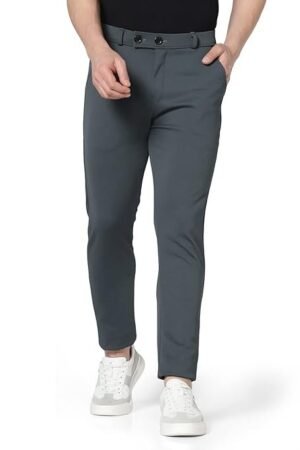 Men's Formal Trousers, Dark Grey