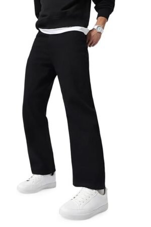 Men's Loose Mid Rise Jeans Black