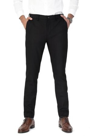 Men's Formal Pants for Men, Black
