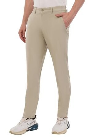 Men's Stretchable Formal Pants, Beige