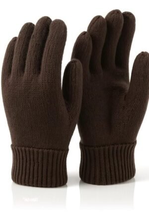 Unisex Winter Woollen Gloves for Men and Women - Coffee
