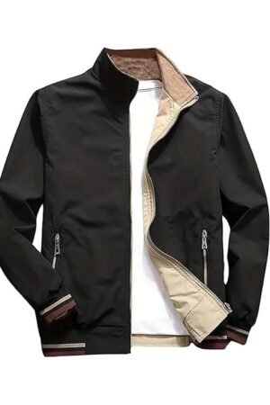 Lightweight Outwear Jacket, Grey/Black