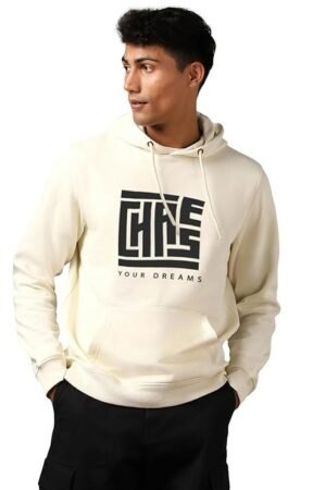 Printed Hoodies for Man, White