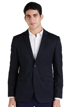 Men's Neo Slim Knit Textured Blazer, Navy