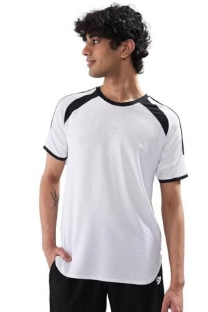 Men's Ployester T-Shirt, White