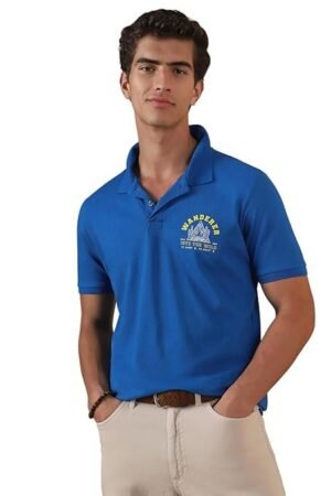 Men's Slim Fit Polo T-Shirt, Blue