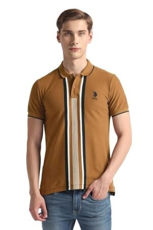 Men's Cotton Slim Fit Shirt, Brown
