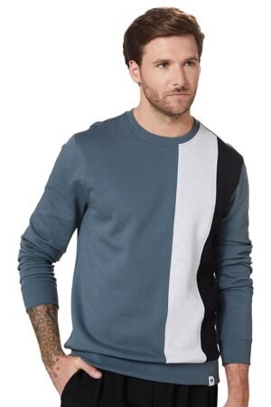 Men Crew Neck Sweatshirt, Grey