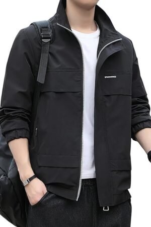 Lightweight Outwear Jacket, Black