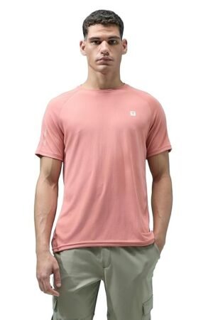 Men's Crew Neck Half Sleeve T-Shirt, Pink