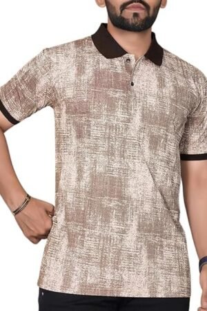 Men's Texture T-Shirt, Brown