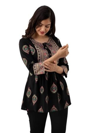 Women's Crafted Top, Black