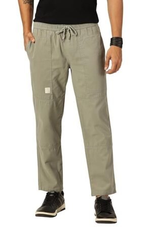 Men's Solid 6 Pocket Chino Pants - Cream