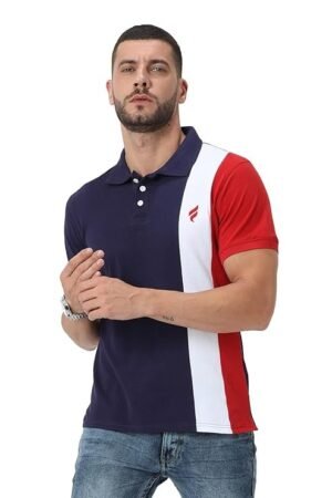 Men's Polo T-Shirts, Blue/Red