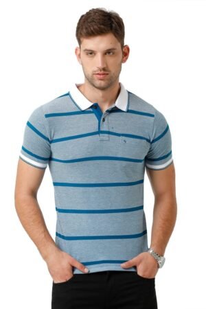 Half Sleeve T-Shirt, White/Green