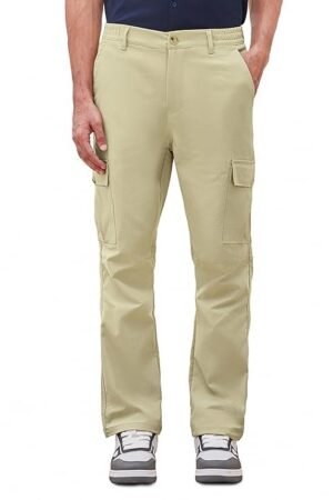 Cargo Elastic Waist Band Cargo Pants for Men - Beige
