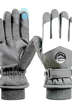 Winter Gloves for Men Winter Unisex Touch Screen - Grey