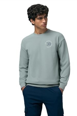 Men's Full Sleeve Graphic Print Sweatshirt, Quick Dry