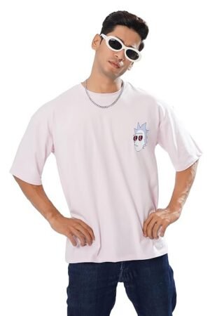 Cotton Graphic Printed Oversized T-Shirt, White