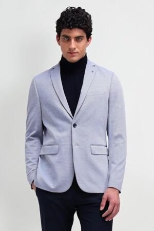 Men Business Casual Blazer, Navy