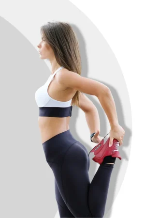 Two-Tone Athletic Sports Bra, Black/White